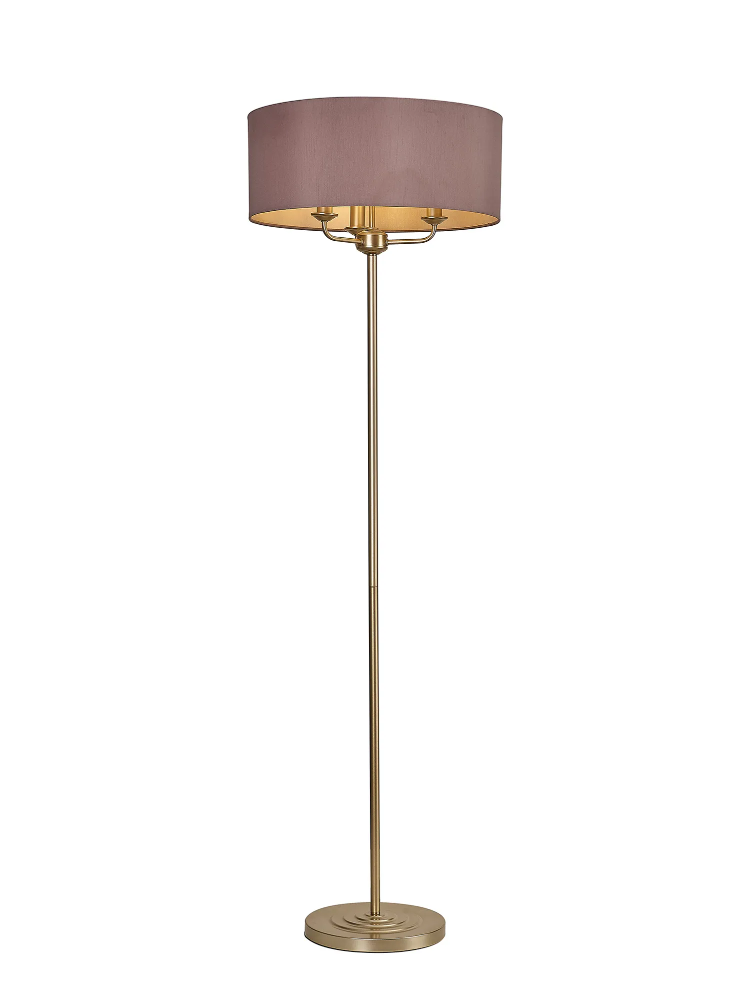 Banyan 45cm 3 Light Floor Lamp Champagne Gold; Taupe